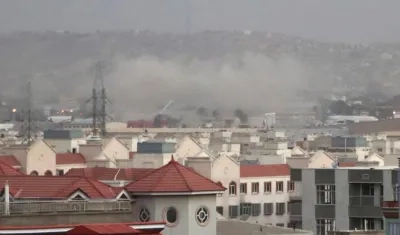 Imagen de una de las explosiones.