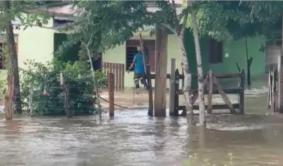 Desbordamiento del río Cauca, en la Mojana sucreña, dejó viviendas afectadas.