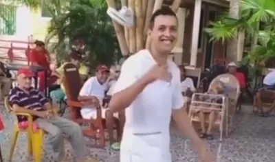 Yilmar Montoya Ramos en el hogar geriátrico San Camilo. 