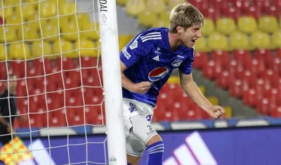 Andrés Llinás, jugador de Millonarios. 