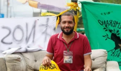 El líder estudiantil Esteban Mosquera.