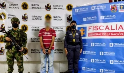 La captura del hombre fue realizada por el Ejército y el CTI de la Fiscalía. 