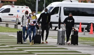 Primeros jugadores de Colombia que se reportan. 