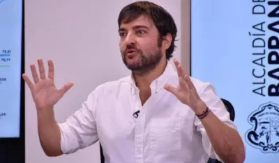 El Alcalde de Barranquilla, Jaime Pumarejo.