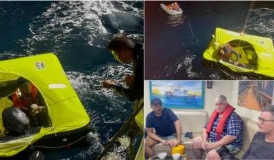 El rescate de los dos irlandeses y un inglés estuvo a cargo de la Dimar, con el apoyo de la Armada y la Fuerza Aérea.