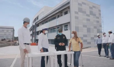 Así está de avanzada las obras del Comando de la Policía de Atlántico, en Sabanalarga. 