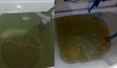 Agua turbia en Barranquilla