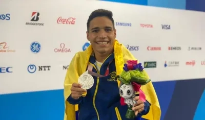 Daniel Serrano, medallista de plata. 