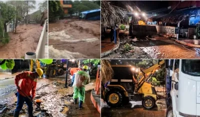 Lluvias generaron la emergencia en Santa Marta y su zona rural.