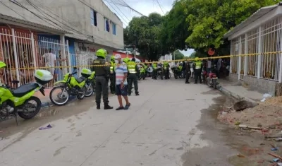 Lugar del asesinato del joven en La Floresta