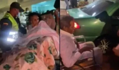 Los dos ancianos rescatados. 