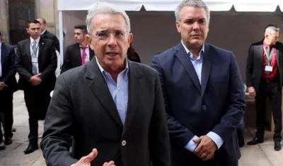 Álvaro Uribe e Iván Duque.