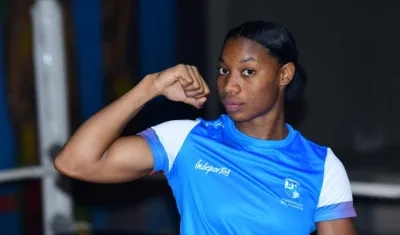 Angie Paola Valdés, boxeadora del Atlántico. 