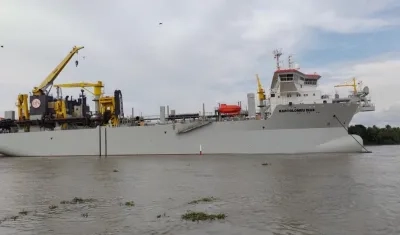 La draga 'Bartolomeu Dias'