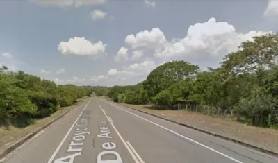 Vía al Mar en jurisdicción del departamento de Bolívar. 