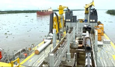 La draga 'Bartolomeu Dias'.