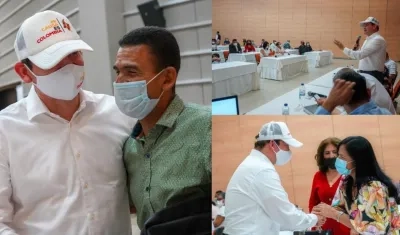 John Milton Rodríguez presentó en Barranquilla su candidatura a líderes religiosos, educativos y cívicos.