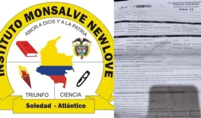 Instituto Monsalve Newlove y una de las citaciones.