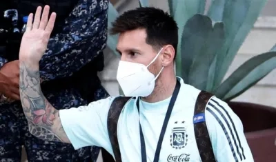 Lionel Messi, delantero argentino. 