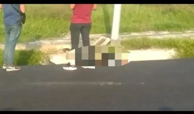 El cuerpo sin vida de Roberto Carlos Better Mejía. 