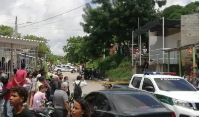 Lugar donde ocurrió el doble crimen. 