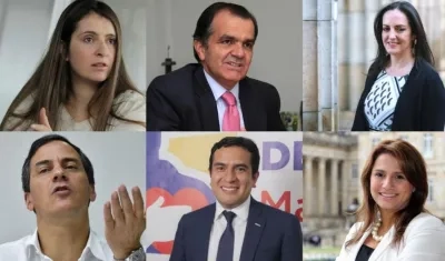 Los candidatos del Centro Democrático.