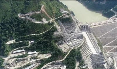 El proyecto Hiidroituango en el departamento de Antioquia.