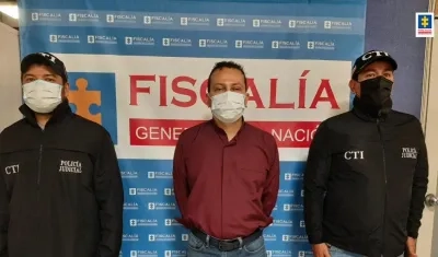 El sacerdote José Fredy Martínez Cruz. 