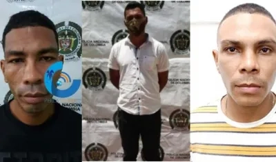 Los tres reclusos que se fugaron.