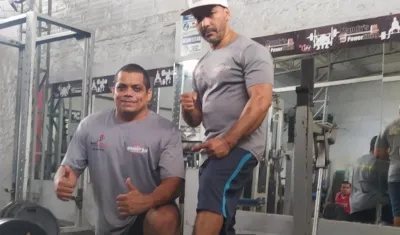 Julio César Rodríguez Contreras y Rodolfo Niño Pantoja, pesistas barranquilleros.