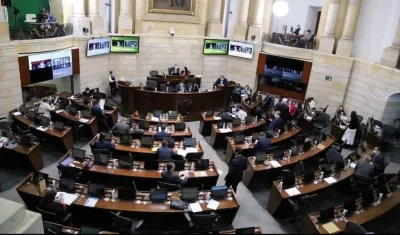 Plenaria del Senado en la aprobación.