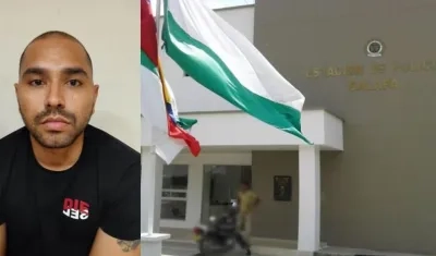 Ever Enrique Falx Díaz, alias ‘Sobri’, estaba en la Estación de Policía de Galapa. 