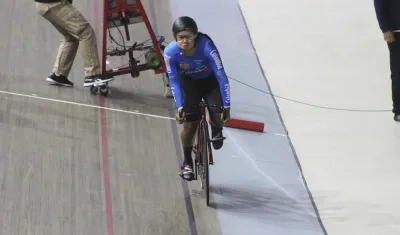 Marianis Salazar, ciclista del Atlántico. 