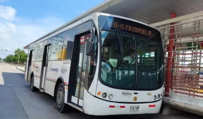 Ruta alimentadora A6-6. 