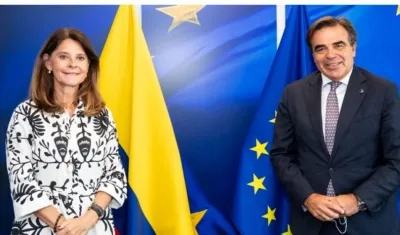 Vicepresidenta Ramírez se entrevistó hoy con el vicepresidente de la CE encargado de la Promoción del Modo de Vida Europeo, Margaritis Schinas.