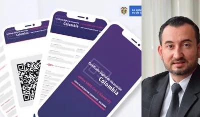 Weimar Pazos, jefe de la Oficina de OTIC del Ministerio de Salud, entregó cifras sobre el certificado de vacunas. 