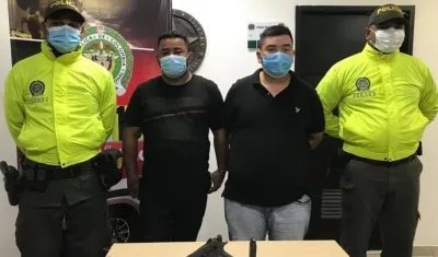 Los dos capturados fueron conducidos a la URI de la Fiscalía. 