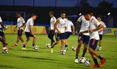 Jugadores de la Selección Colombia. 