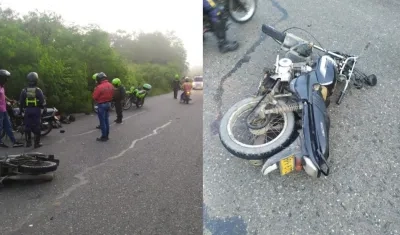 Lugar donde ocurrió el accidente. 