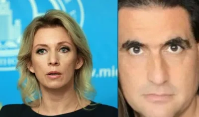 María Zajárova y el empresario Alex Saab.