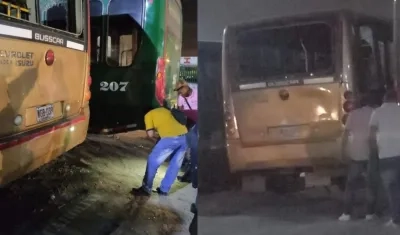 Vehículo de La Carolina afectado.