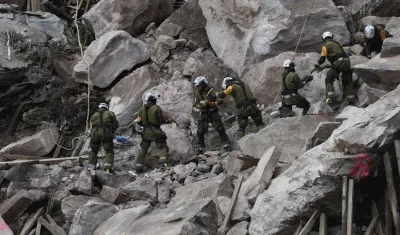 Imagen de las labores de rescate.