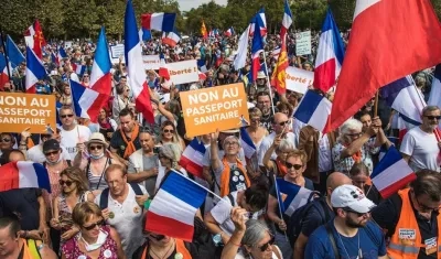 Imagen de la protesta.