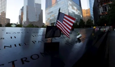 Imagen del homenaje en la Zona Cero en Nueva York.