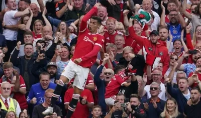 La celebración de Cristiano Ronaldo.