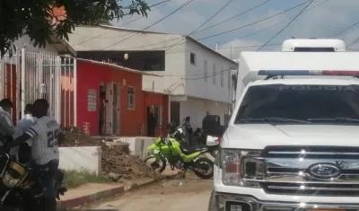 Lugar donde ocurrió el ataque sicarial en el barrio El Bosque. 