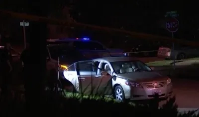 Vehículo donde fue hallado el cuerpo de la bebé. 