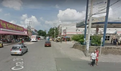Calle 38 con carrera 36, lugar donde ocurrió el crimen. 