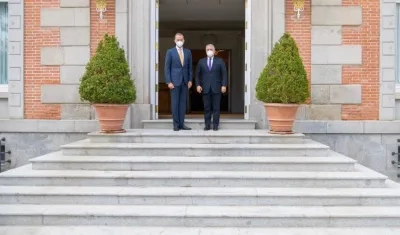 El Rey de España, Felipe VI y el Presidente Iván Duque.