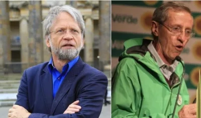 Antanas Mockus y Antonio Navarro, copresidentes del Partido Alianza Verde.